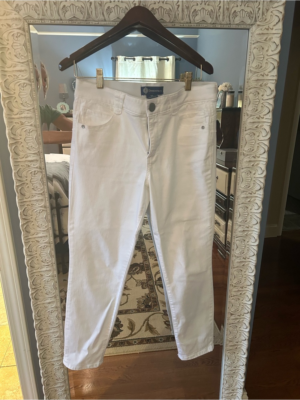 Democracy Ab Solution skinny white jeans , 10